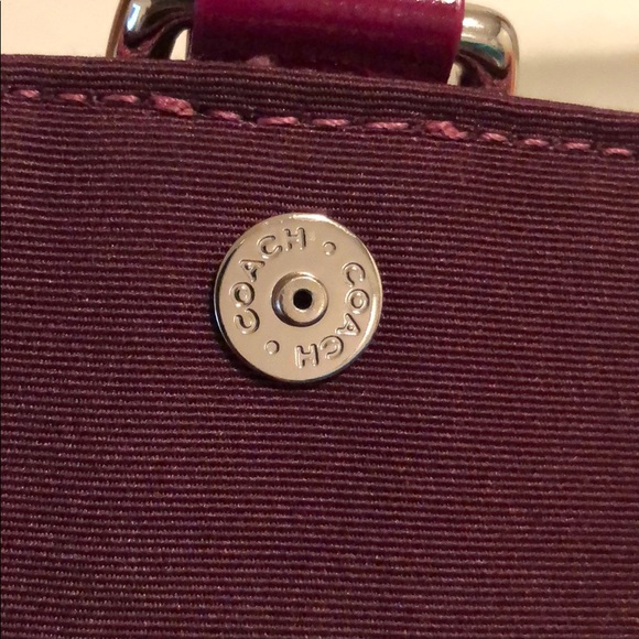 SOLD Coach - Canvas Stitched Wristlet - Picture 7 of 9